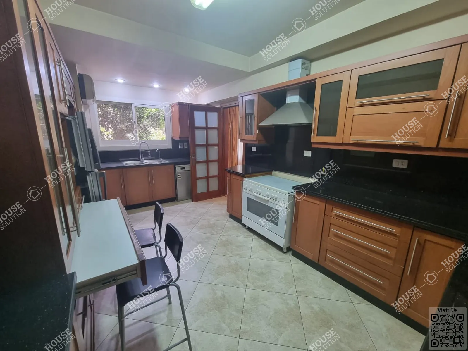 KITCHEN  @ Apartments For Sale In Maadi Maadi Sarayat Area: 240 m² consists of 3 Bedrooms 3 Bathrooms Furnished 5 stars #5771-1
