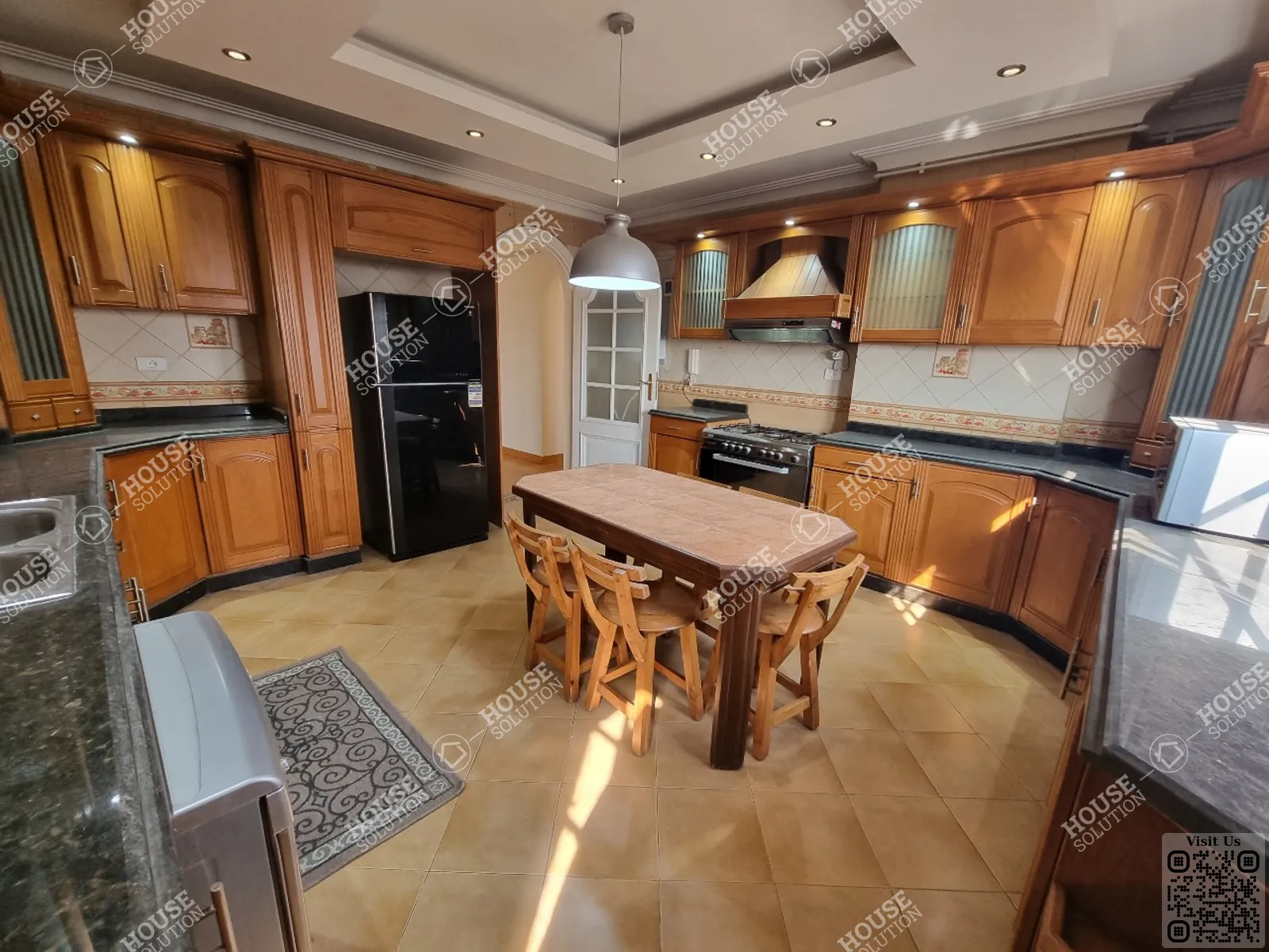 KITCHEN @ Apartments For Rent In Maadi Maadi Sarayat Area: 245 m² consists of 4 Bedrooms 4 Bathrooms Modern furnished 5 stars #5782-2