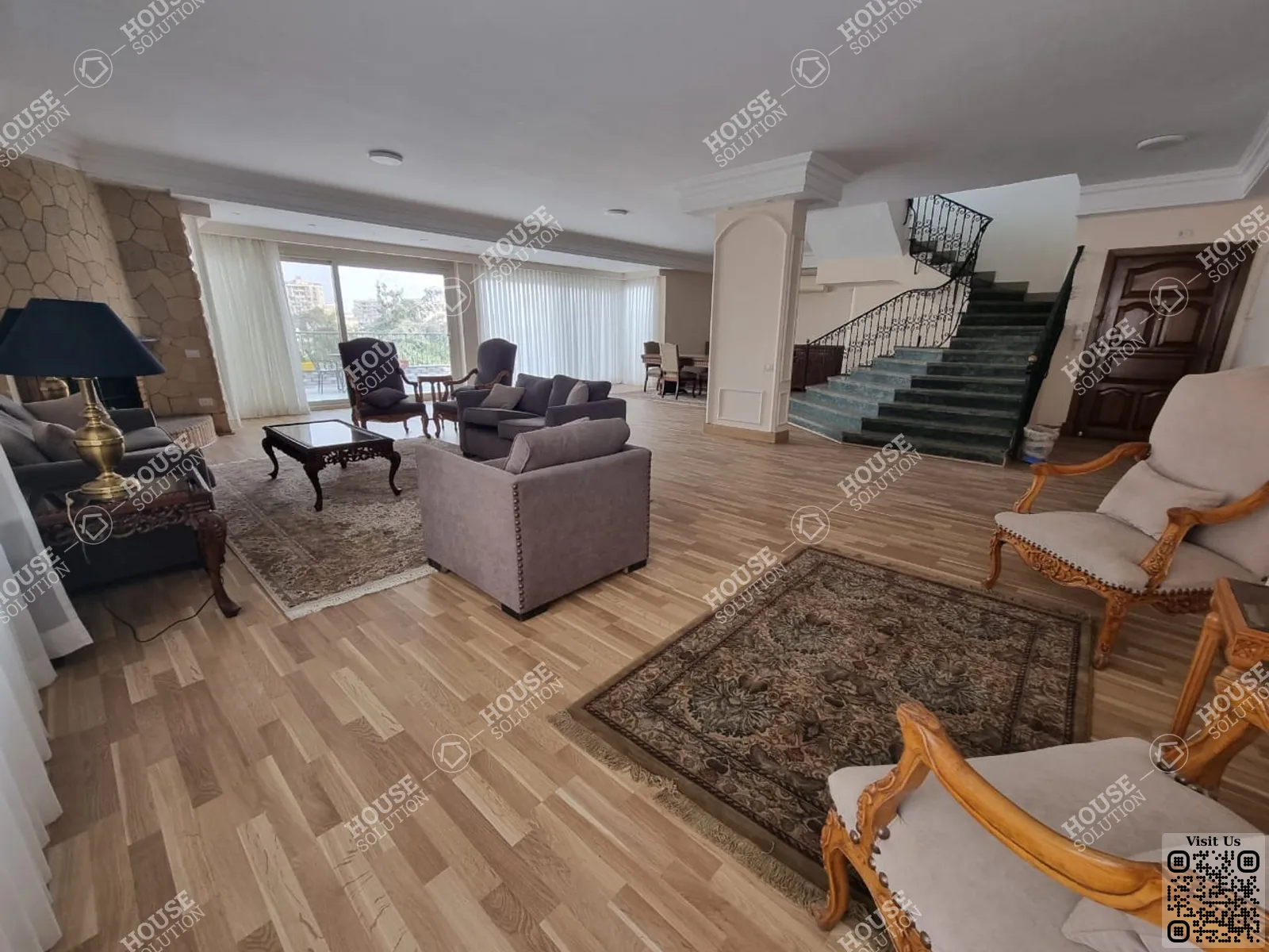 RECEPTION  @ Penthouses For Rent In Maadi Maadi Sarayat Area: 475 m² consists of 4 Bedrooms 4 Bathrooms Modern furnished 5 stars #5783-1