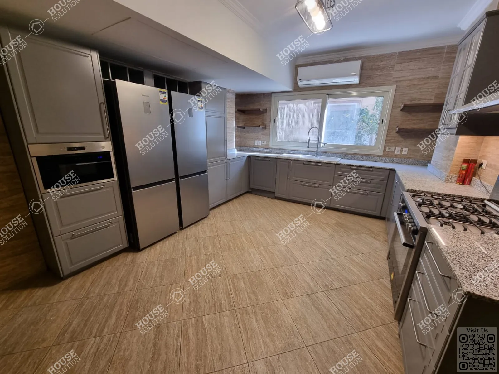 KITCHEN @ Apartments For Rent In Maadi Maadi Sarayat Area: 350 m² consists of 4 Bedrooms 4 Bathrooms Semi furnished 5 stars #5785-1