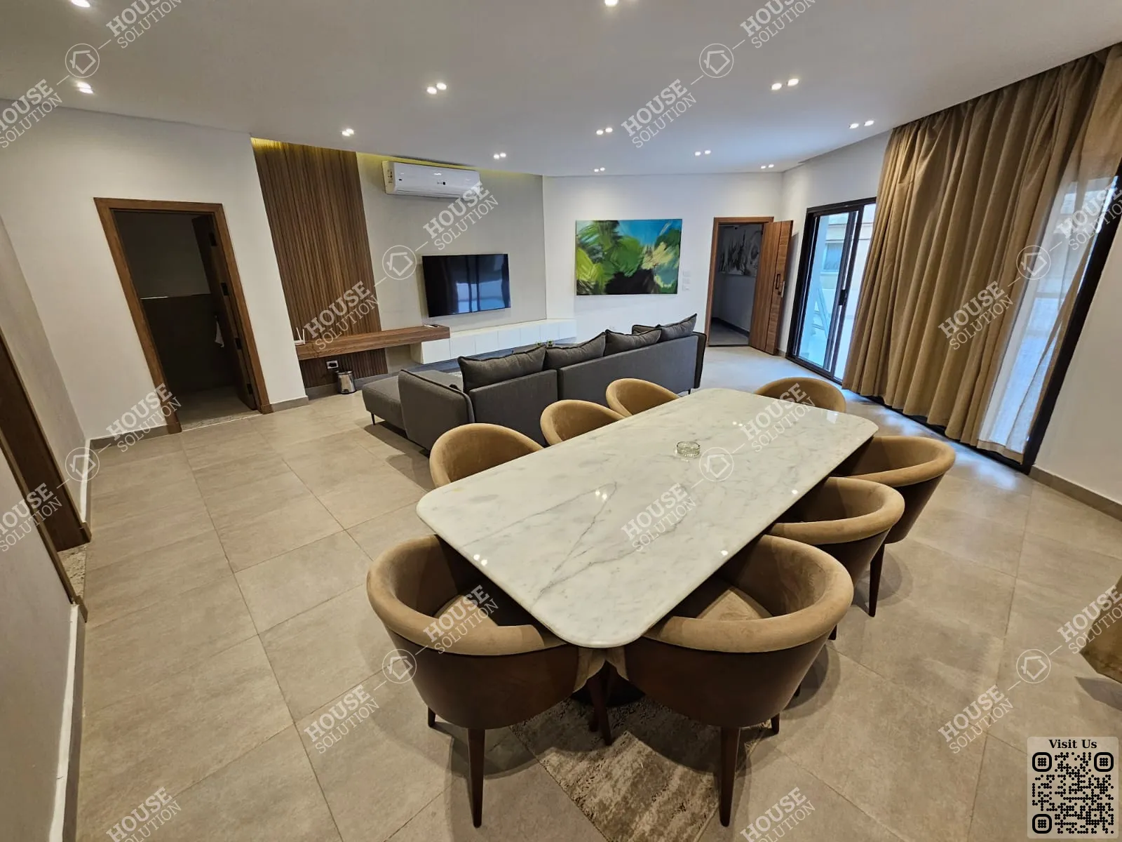 RECEPTION  @ Penthouses For Rent In Maadi Maadi Sarayat Area: 165 m² consists of 3 Bedrooms 4 Bathrooms Modern furnished 5 stars #5790-1