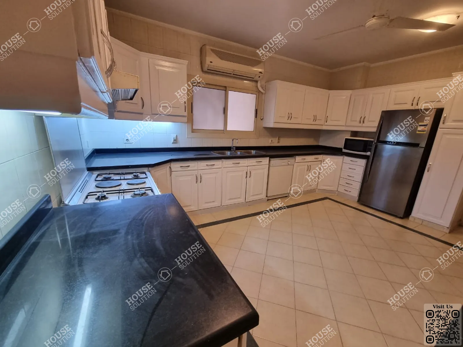 KITCHEN  @ Ground Floors For Rent In Maadi Maadi Degla Area: 221 m² consists of 3 Bedrooms 4 Bathrooms Furnished 4 stars #5794-1