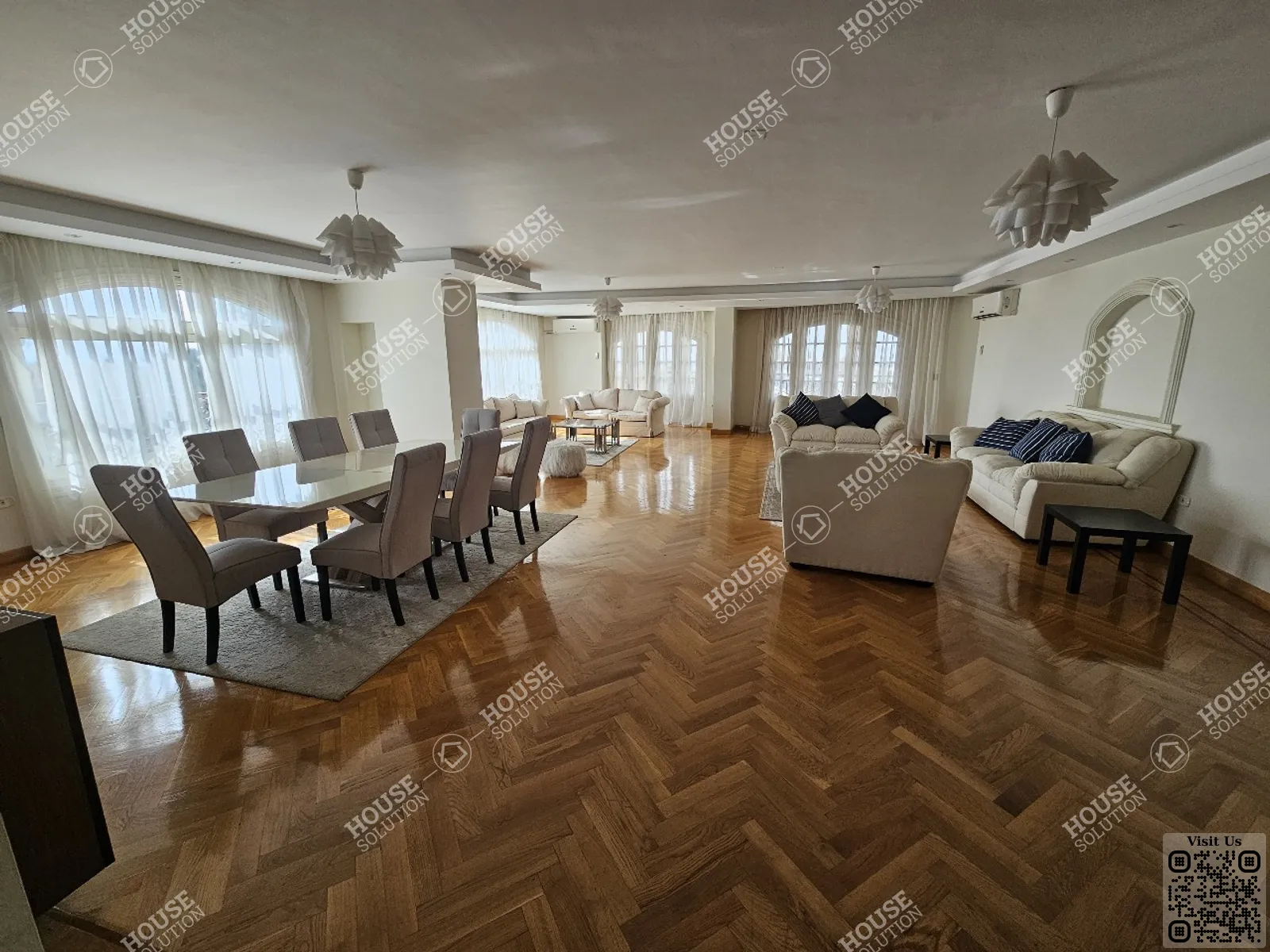 RECEPTION @ Apartments For Rent In Maadi Maadi Sarayat Area: 320 m² consists of 4 Bedrooms 4 Bathrooms Modern furnished 5 stars #5796-0