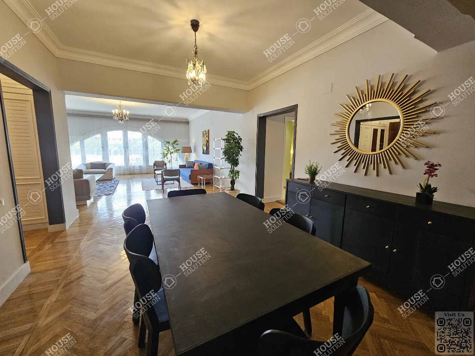 DINING AREA @ Apartments For Rent In Maadi Maadi Sarayat Area: 220 m² consists of 3 Bedrooms 3 Bathrooms Modern furnished 5 stars #5799-1