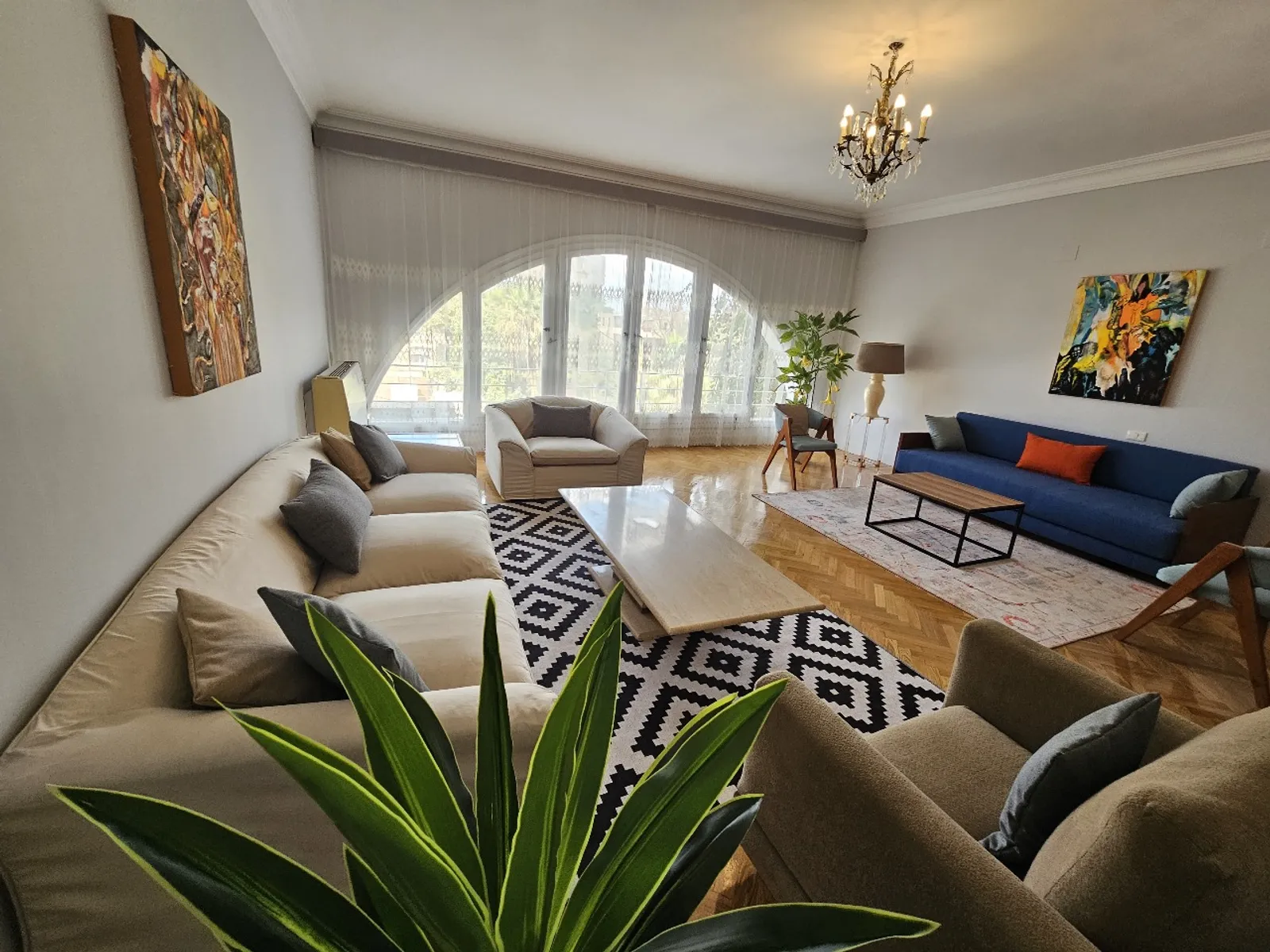 Apartments For Sale In Maadi Maadi Sarayat Area: 220 m² consists of 3 Bedrooms 3 Bathrooms Modern furnished 5 stars #5799