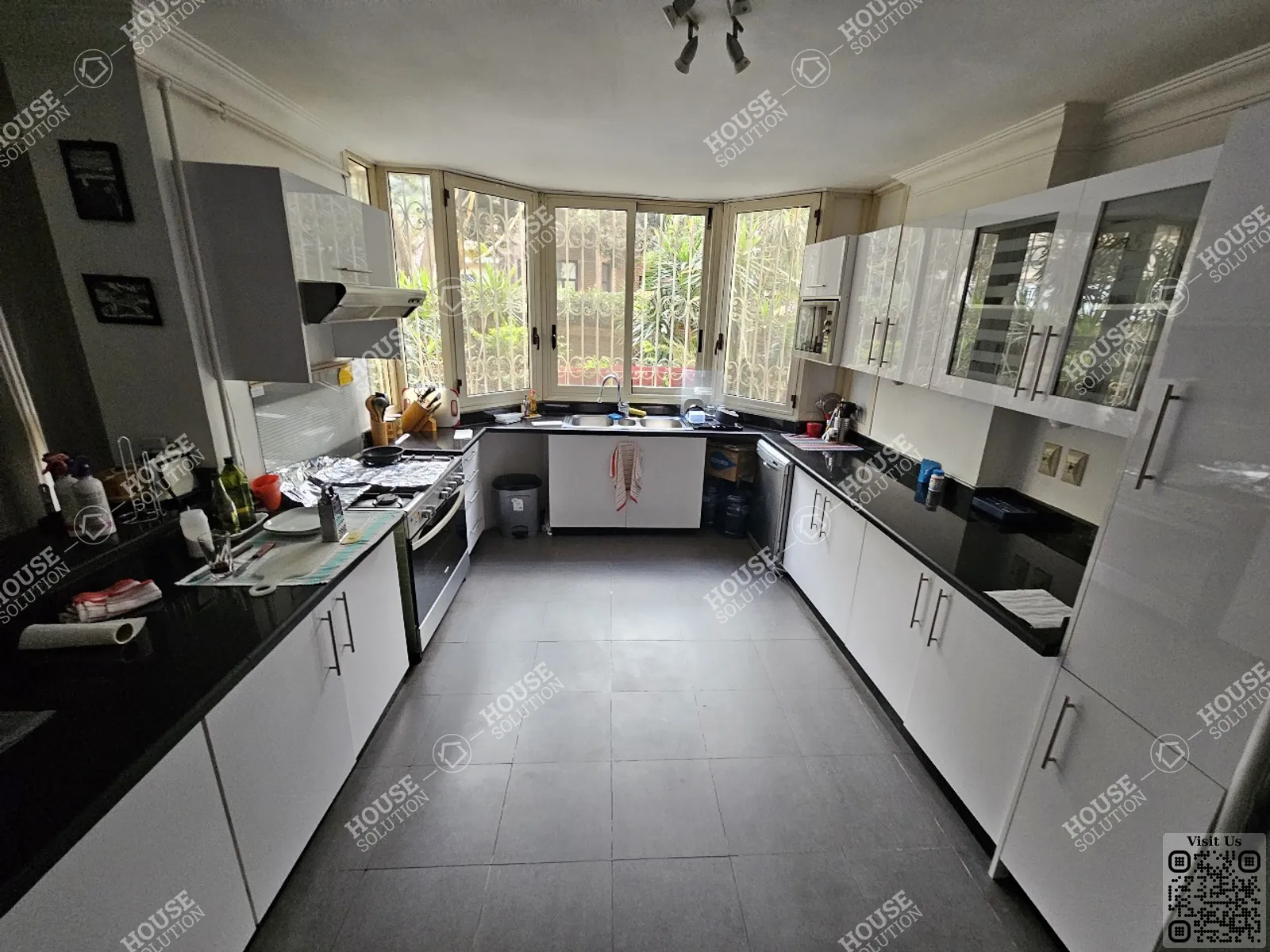 مطبخ	 @ دور ارضي للإيجار في المعادي سرايات المعادي مساحة: 300 م² تتكون من 4 غرفة 4 حمام مفروش مودرن 5 نجوم #5800-2