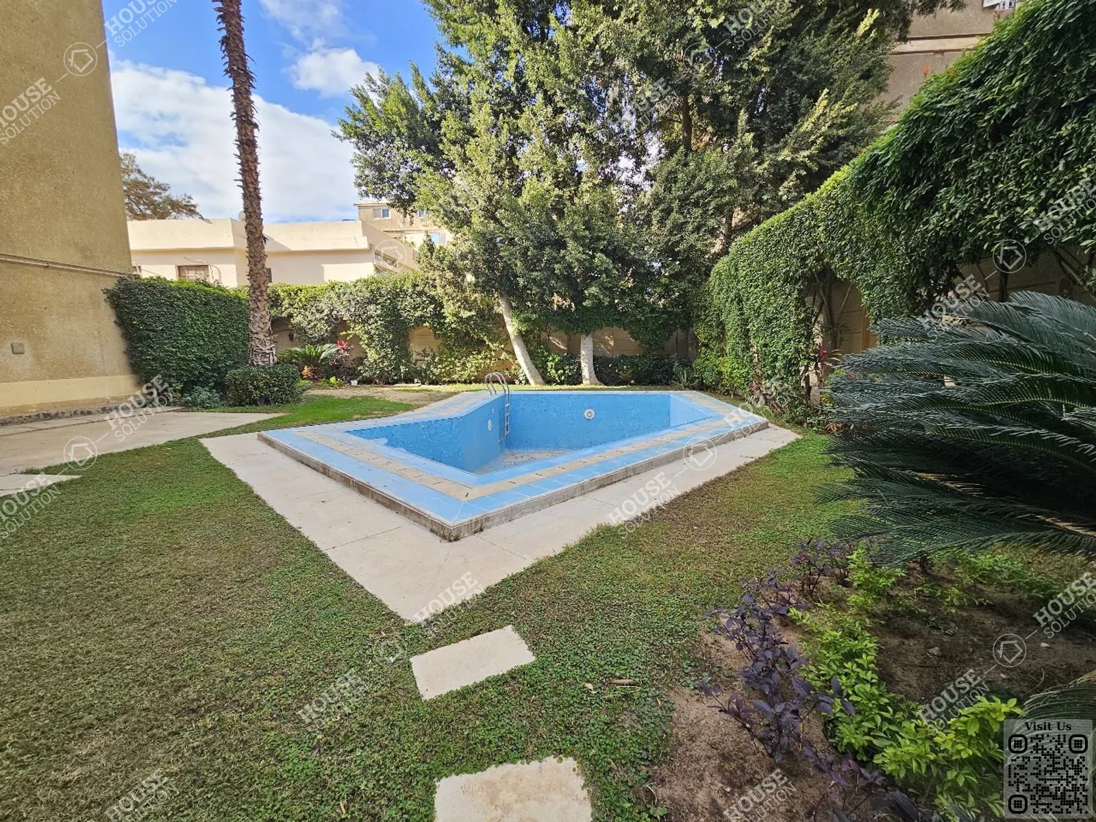 PRIVATE SWIMMING POOL  @ Villas For Rent In Maadi Maadi Sarayat Area: 700 m² consists of 5 Bedrooms 7 Bathrooms Semi furnished 5 stars #5801-0