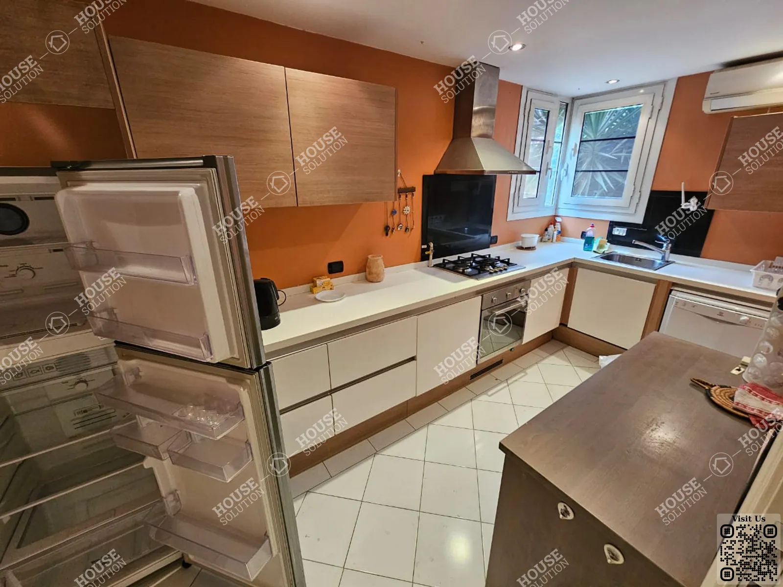 مطبخ	 @ دور ارضي للإيجار في المعادي سرايات المعادي مساحة: 250 م² تتكون من 2 غرفة 3 حمام مفروش مودرن 5 نجوم #5804-1