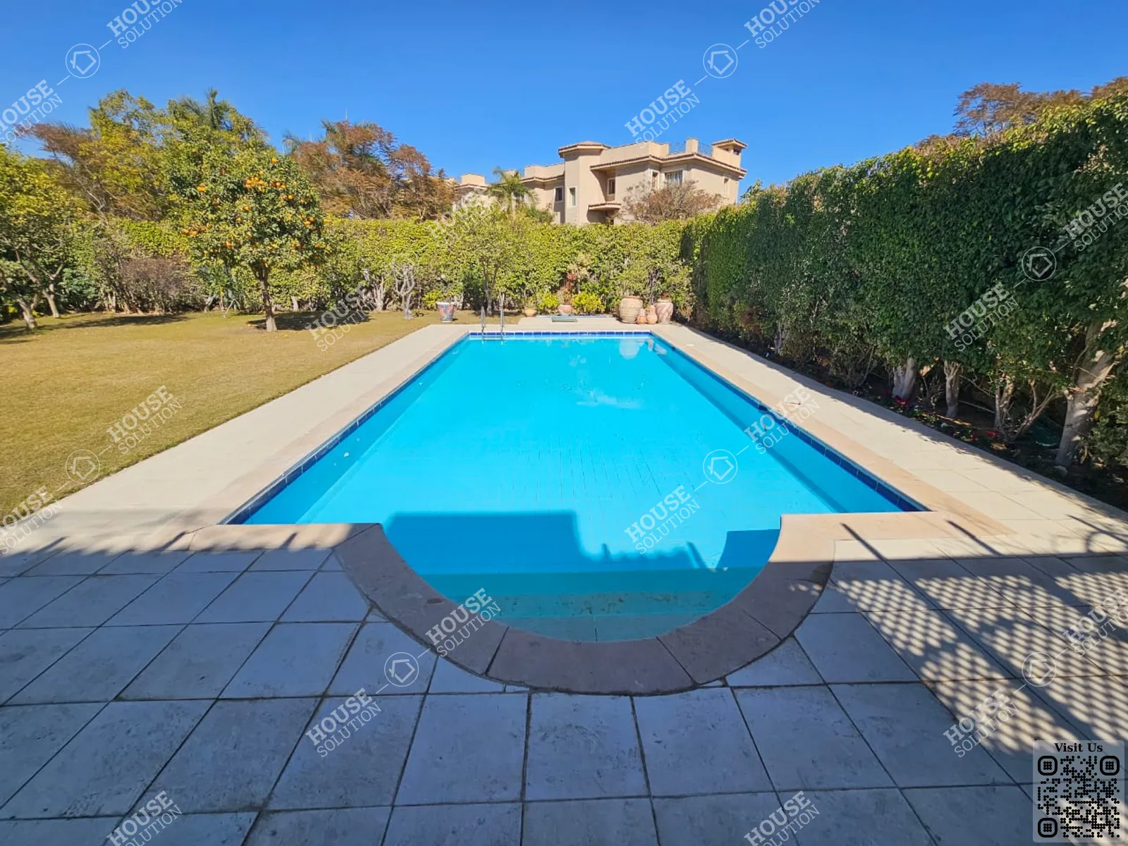 PRIVATE SWIMMING POOL  @ Villas For Rent In Katameya katameya Heights Area: 850 m² consists of 4 Bedrooms 5 Bathrooms Semi furnished 5 stars #5809-2