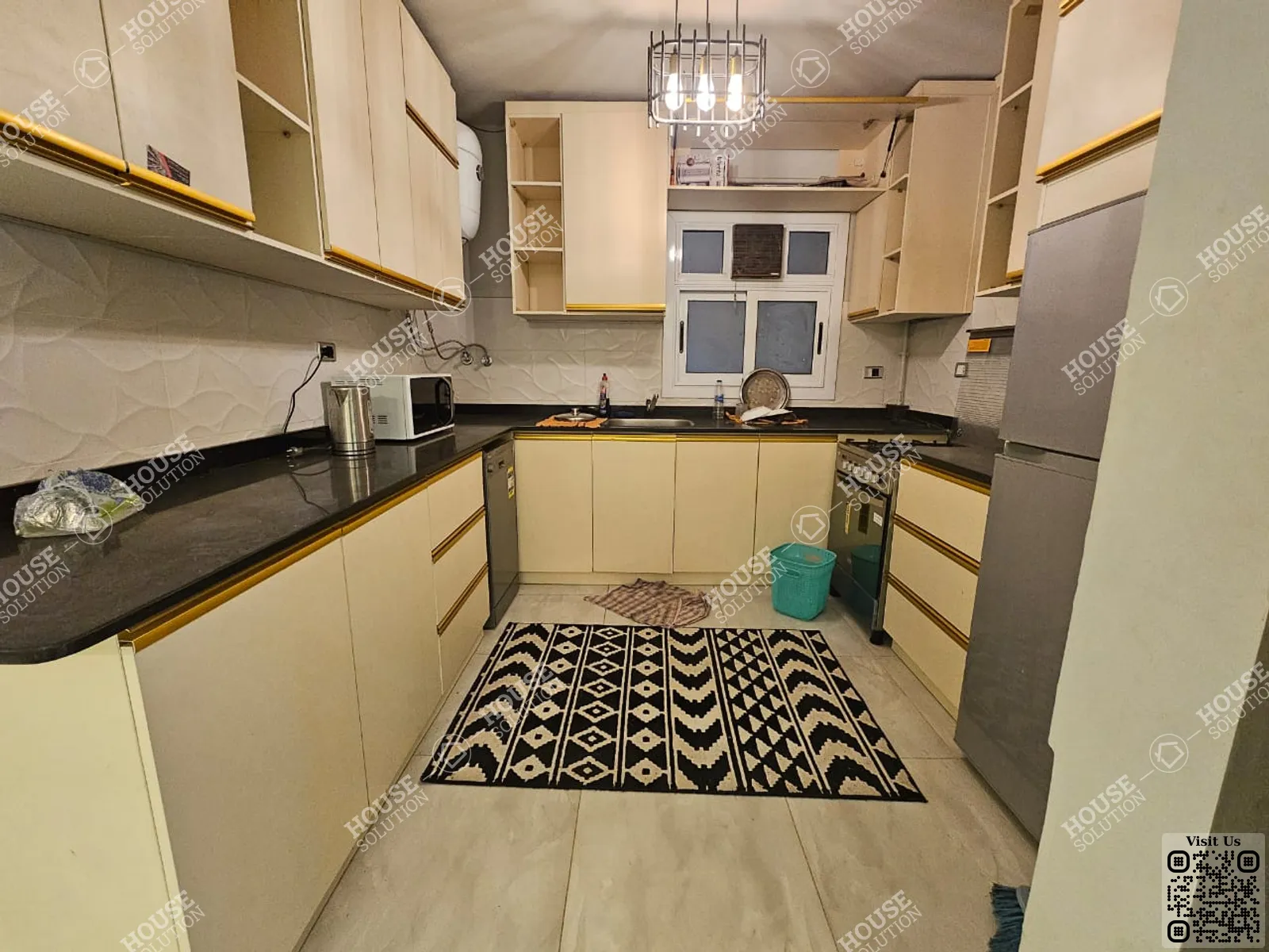 KITCHEN  @ Ground Floors For Rent In Maadi Maadi Degla Area: 110 m² consists of 2 Bedrooms 1 Bathrooms Modern furnished 5 stars #5811-2