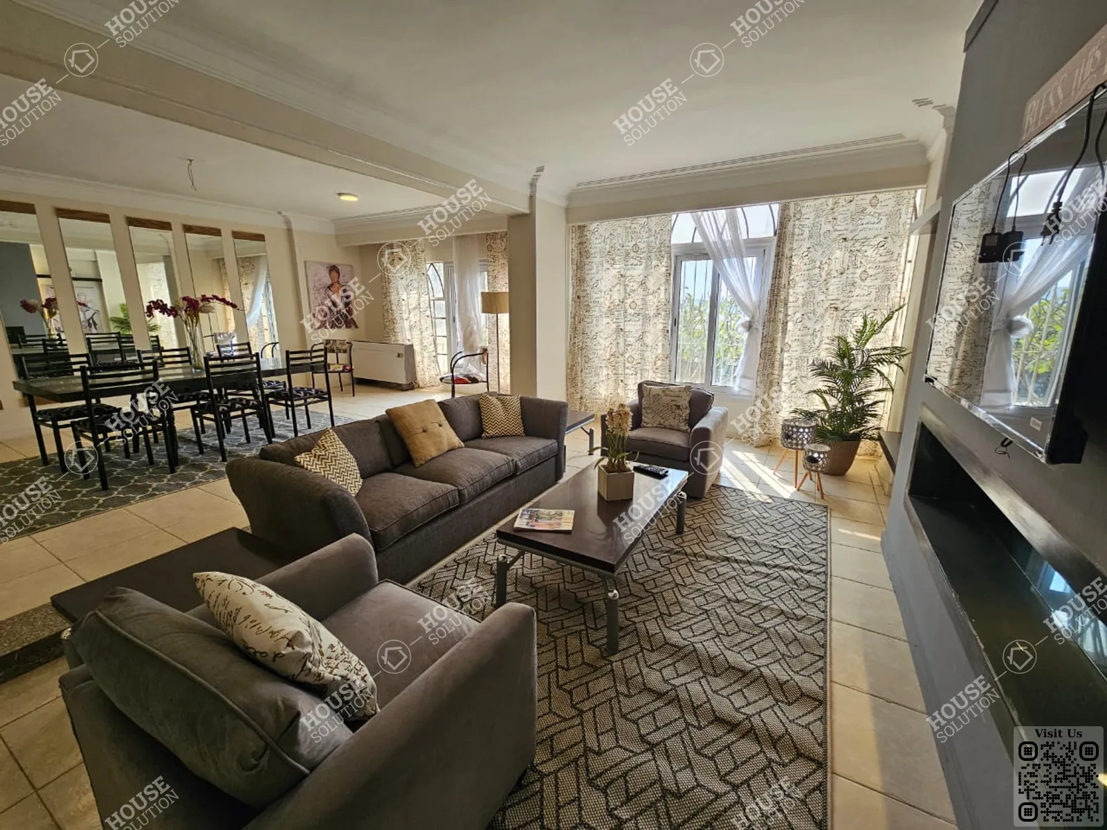 RECEPTION  @ Ground Floors For Rent In Maadi Maadi Degla Area: 125 m² consists of 2 Bedrooms 2 Bathrooms Modern furnished 5 stars #5812-0