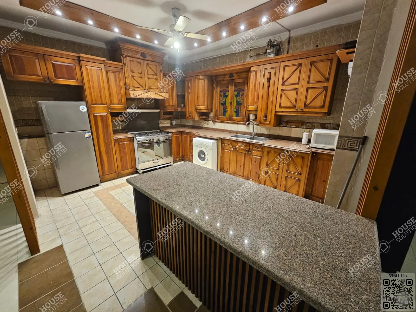 KITCHEN  @ Apartments For Rent In Maadi Maadi Degla Area: 165 m² consists of 3 Bedrooms 2 Bathrooms Modern furnished 5 stars #5814-1