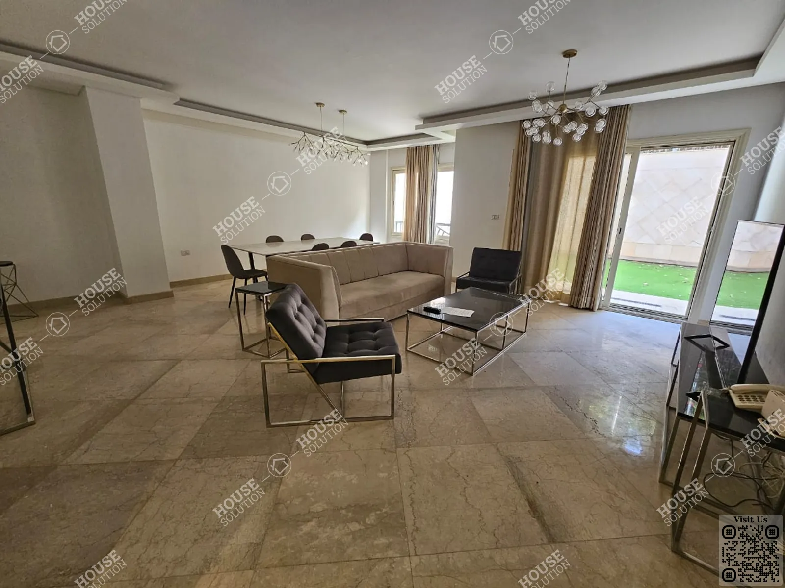 غرفة الاستقبال	 @ دور ارضي للإيجار في المعادي سرايات المعادي مساحة: 185 م² تتكون من 2 غرفة 2 حمام مفروش مودرن 5 نجوم #5822-0