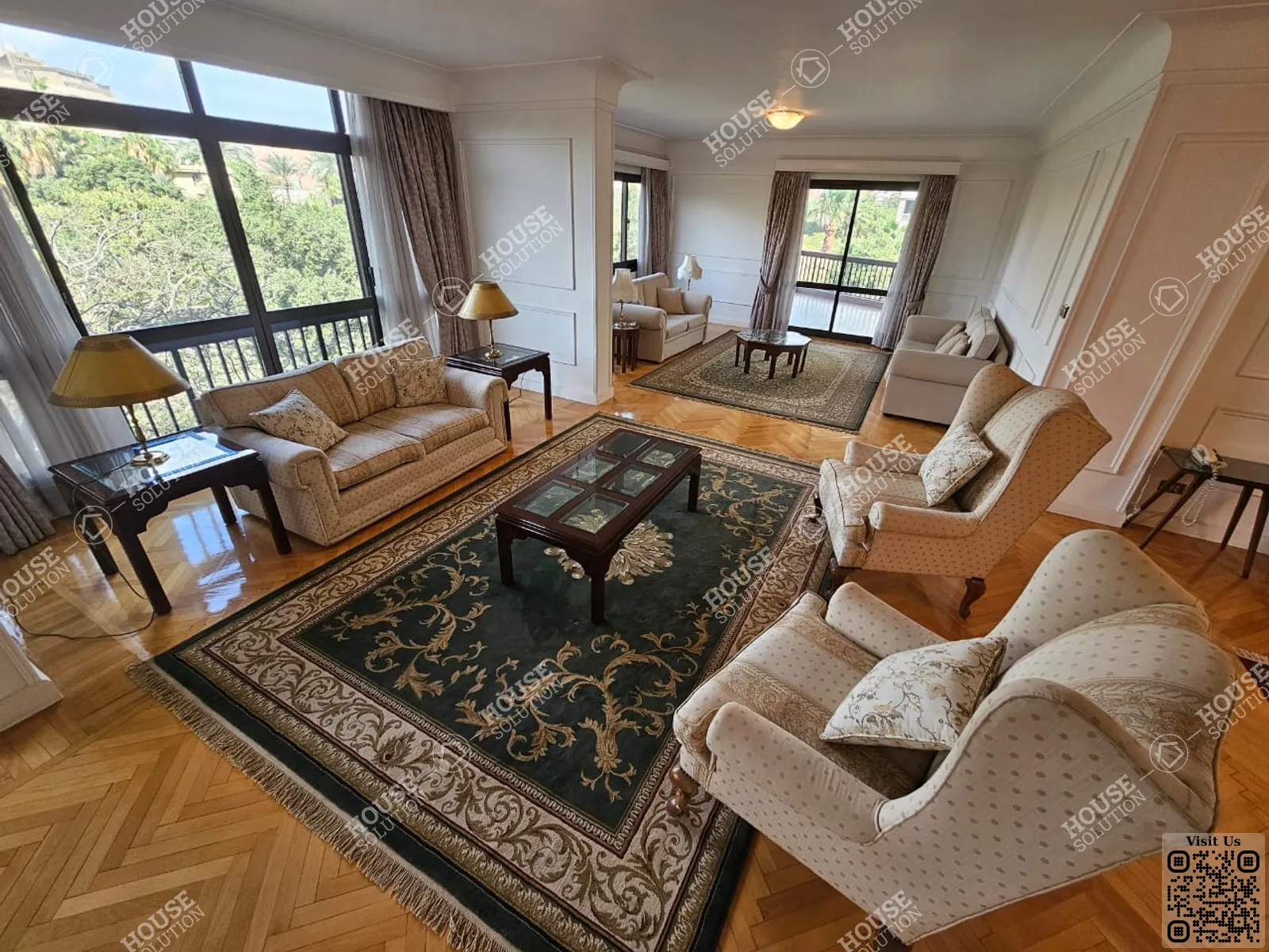 RECEPTION @ Apartments For Rent In Maadi Maadi Sarayat Area: 220 m² consists of 4 Bedrooms 3 Bathrooms Furnished 5 stars #5825-0