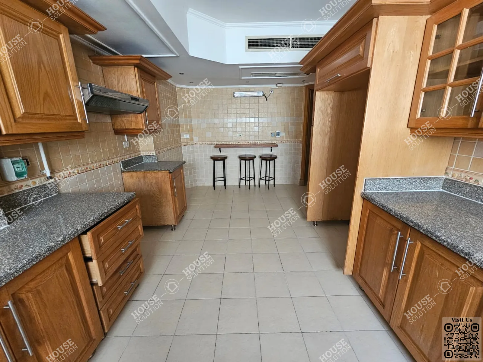 KITCHEN @ Apartments For Rent In Maadi Maadi Sarayat Area: 350 m² consists of 4 Bedrooms 4 Bathrooms Semi furnished 5 stars #5828-1