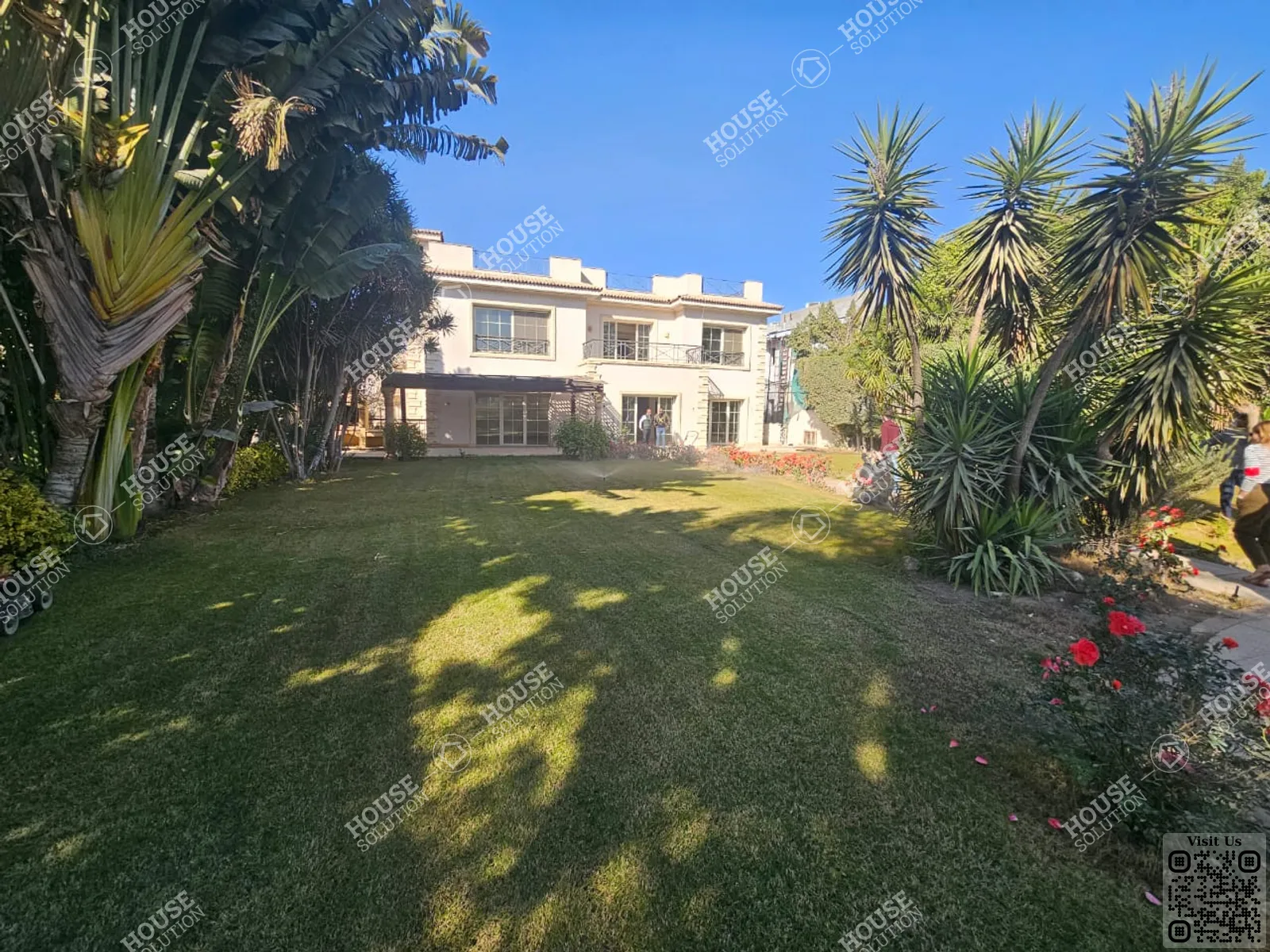 OUTSIDE VIEW  @ Villas For Rent In Katameya katameya Heights Area: 750 m² consists of 5 Bedrooms 7 Bathrooms Semi furnished 5 stars #5831-0