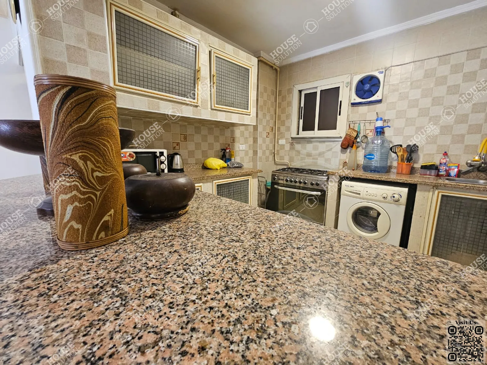 KITCHEN @ Apartments For Rent In Maadi Maadi Degla Area: 110 m² consists of 2 Bedrooms 1 Bathrooms Modern furnished 5 stars #5833-1