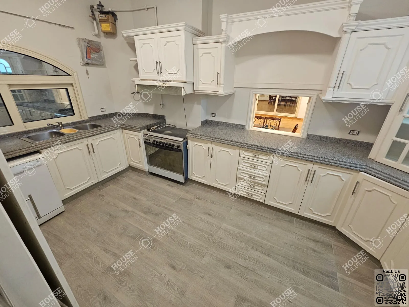 KITCHEN  @ Apartments For Sale In Maadi Maadi Degla Area: 350 m² consists of 4 Bedrooms 3 Bathrooms Semi furnished 5 stars #5834-1