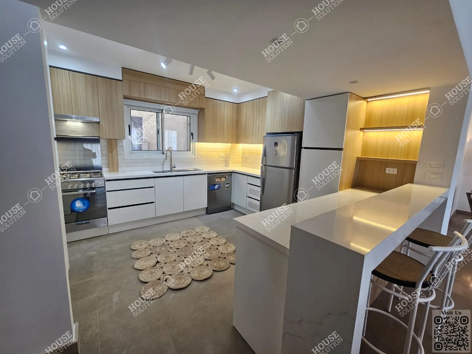 KITCHEN  @ Apartments For Rent In Maadi Maadi Degla Area: 185 m² consists of 3 Bedrooms 2 Bathrooms Modern furnished 5 stars #5839-1