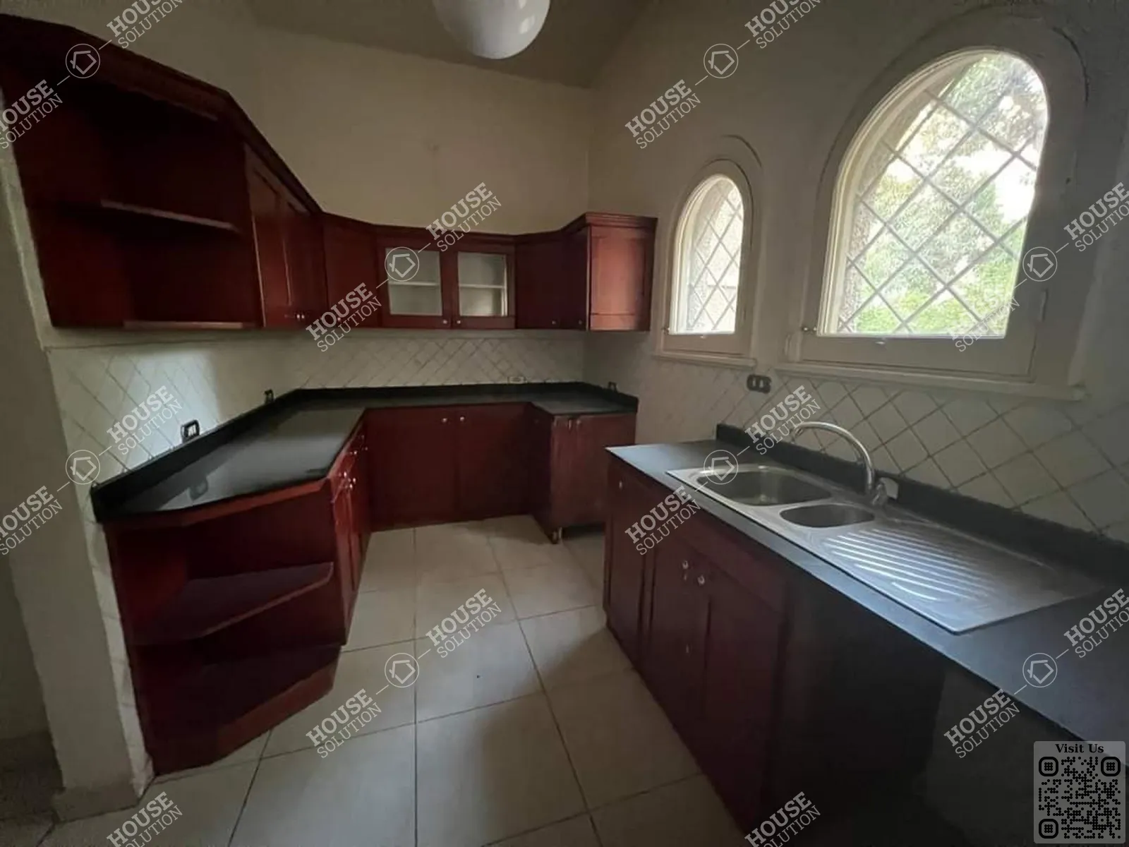 KITCHEN  @ Ground Floors For Rent In Maadi Maadi Sarayat Area: 250 m² consists of 4 Bedrooms 2 Bathrooms Semi furnished 5 stars #5840-2