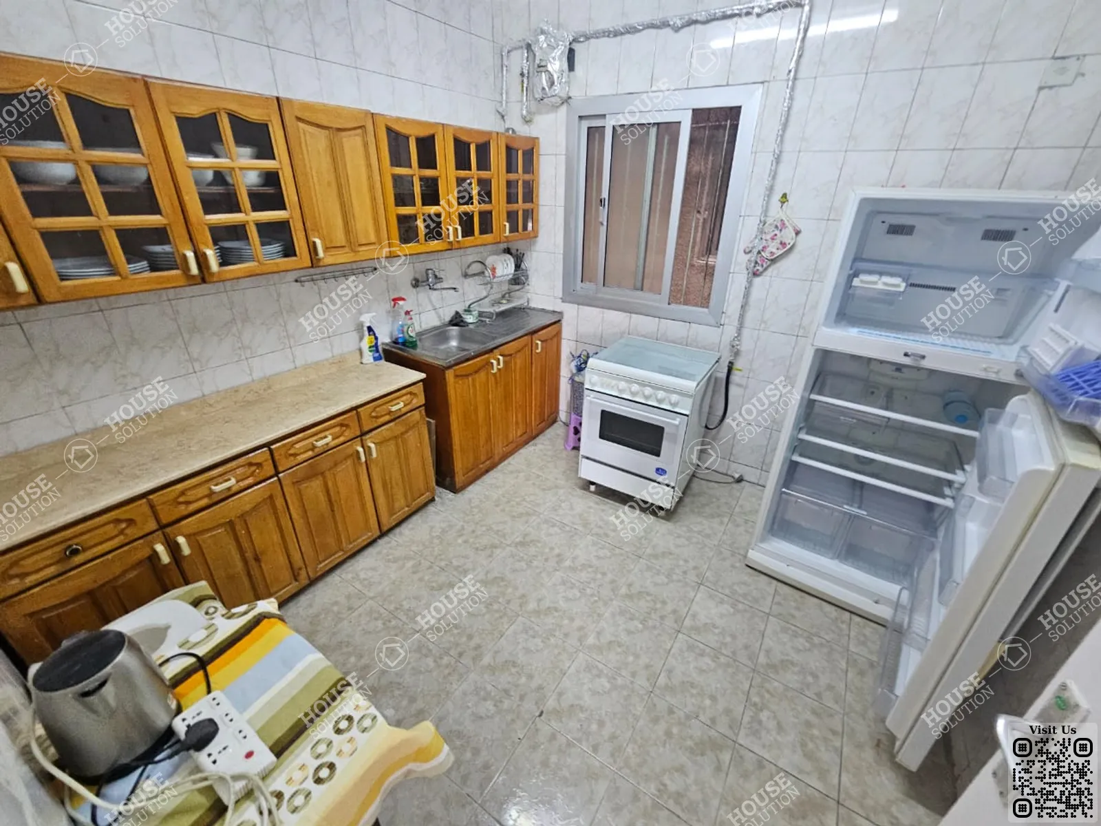KITCHEN @ Apartments For Rent In Maadi Maadi Zahraa Area: 145 m² consists of 3 Bedrooms 2 Bathrooms Furnished 5 stars #5849-1