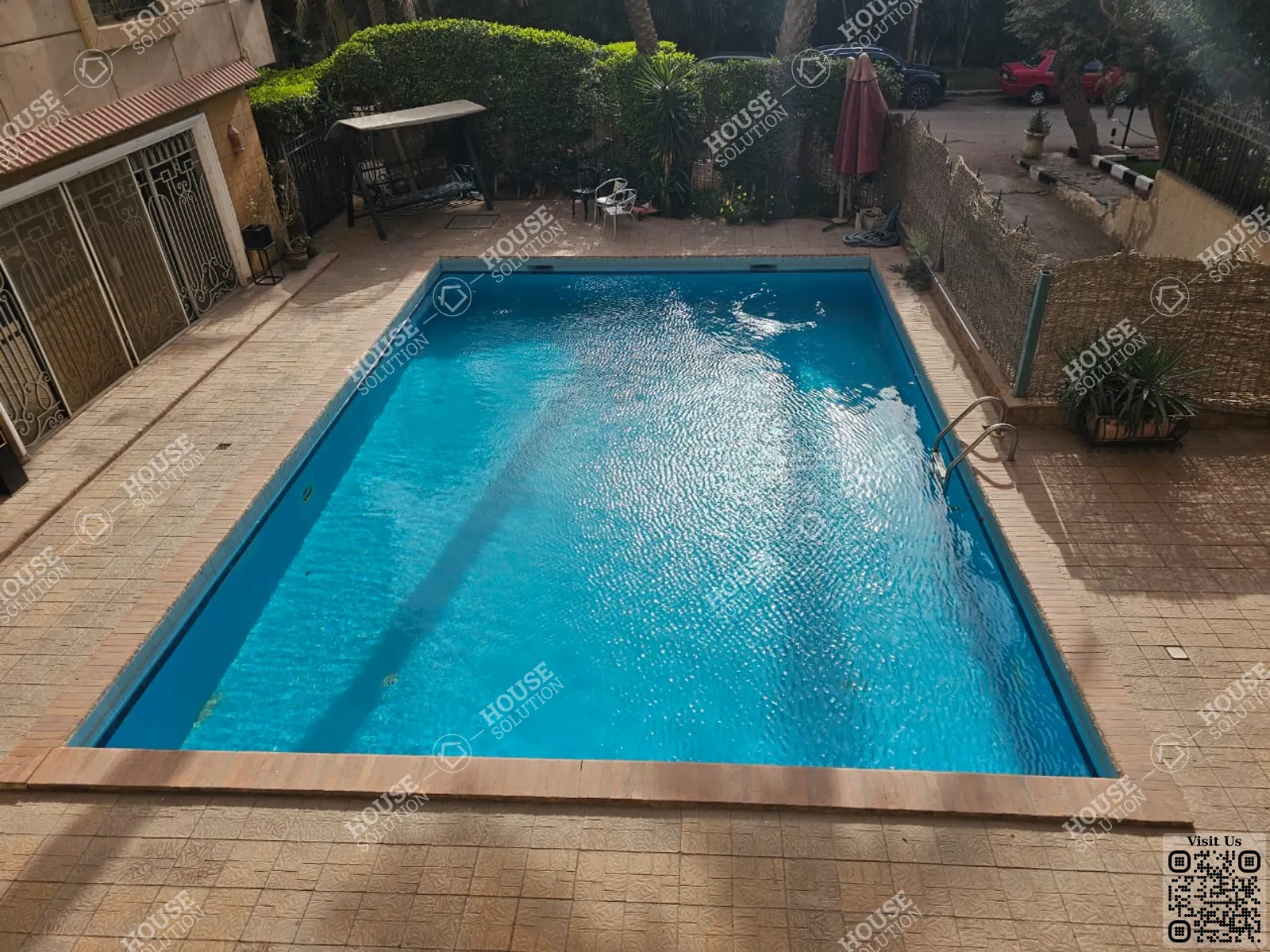 SHARED SWIMMING POOL  @ Apartments For Rent In Maadi Maadi Sarayat Area: 300 m² consists of 4 Bedrooms 3 Bathrooms Semi furnished 5 stars #5852-2