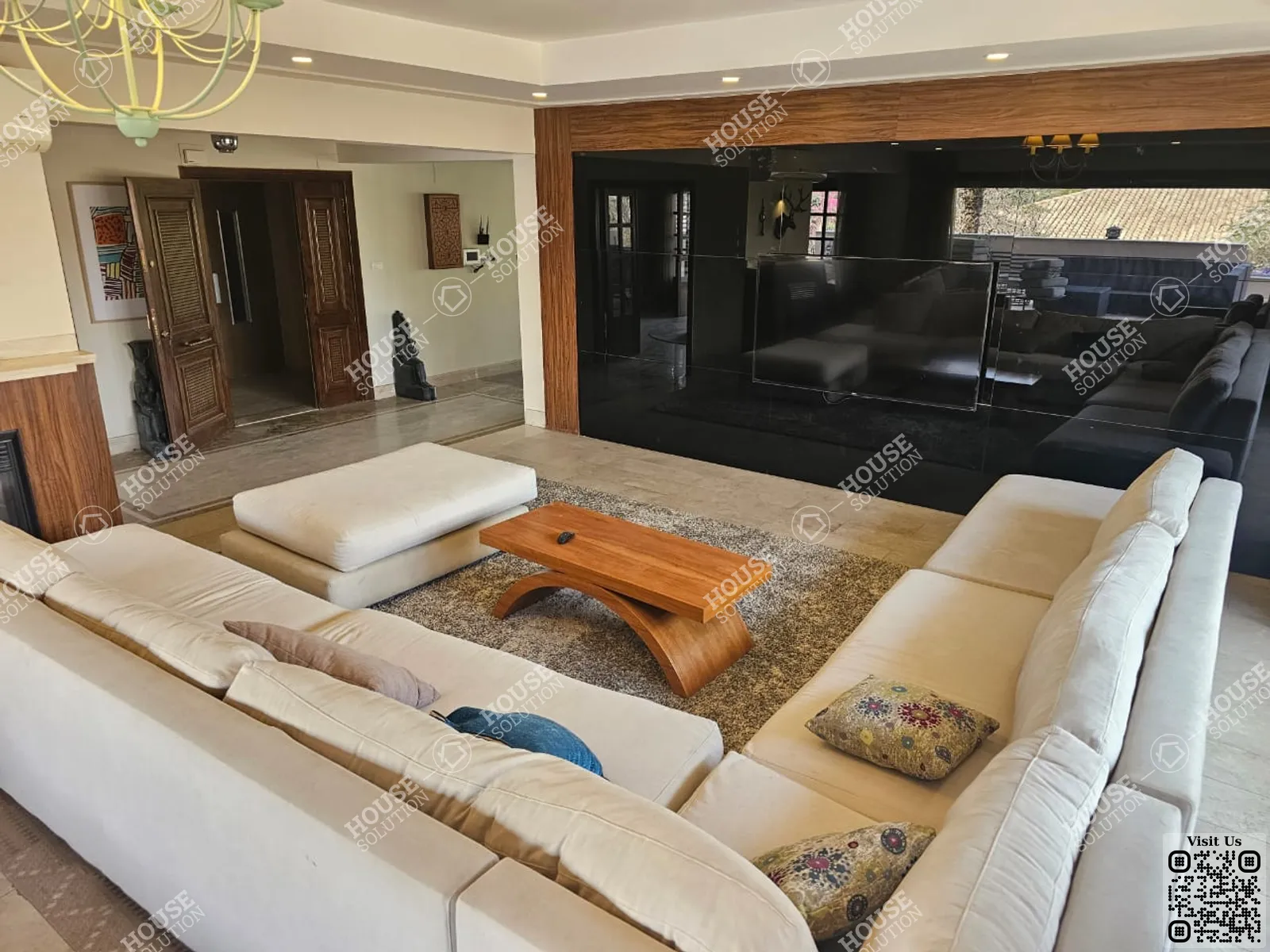 RECEPTION  @ Duplexes For Rent In Maadi Maadi Sarayat Area: 375 m² consists of 3 Bedrooms 4 Bathrooms Modern furnished 5 stars #5855-0