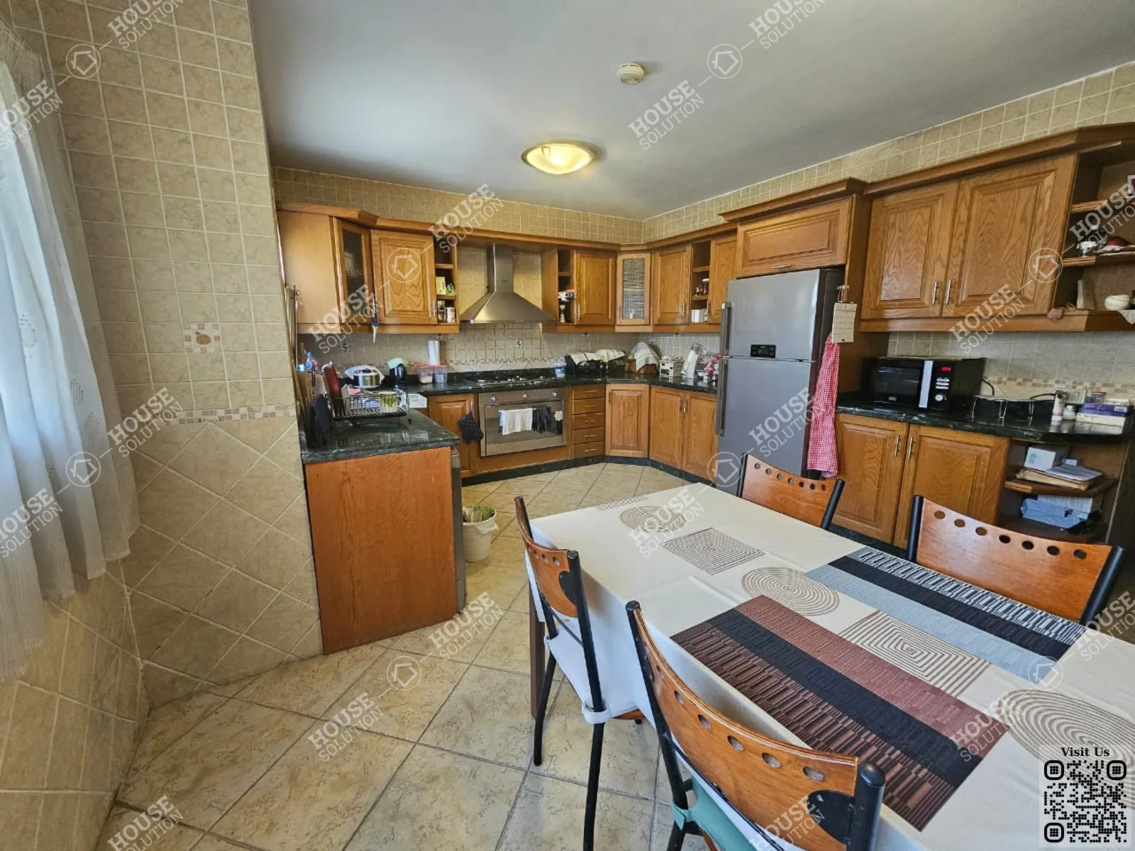 KITCHEN  @ Apartments For Rent In Maadi Maadi Sarayat Area: 280 m² consists of 3 Bedrooms 3 Bathrooms Modern furnished 5 stars #5865-1