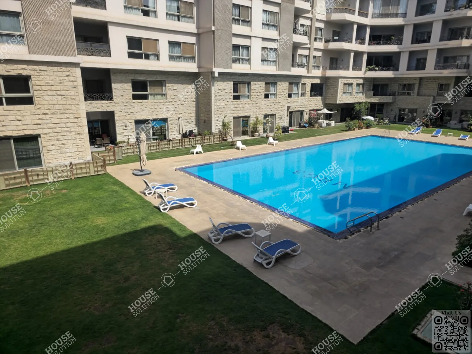 SHARED SWIMMING POOL @ Apartments For Rent In Maadi Maadi Sarayat Area: 185 m² consists of 3 Bedrooms 3 Bathrooms Modern furnished 5 stars #5867-1