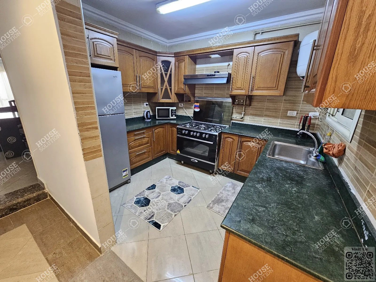 KITCHEN @ Apartments For Rent In Maadi Maadi Degla Area: 125 m² consists of 2 Bedrooms 2 Bathrooms Modern furnished 5 stars #5871-0