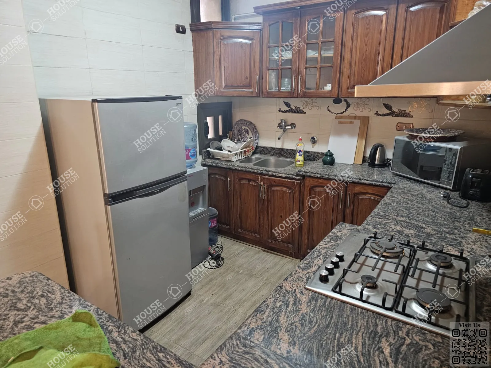 KITCHEN @ Apartments For Rent In Maadi Maadi Sarayat Area: 165 m² consists of 3 Bedrooms 2 Bathrooms Furnished 5 stars #5874-1