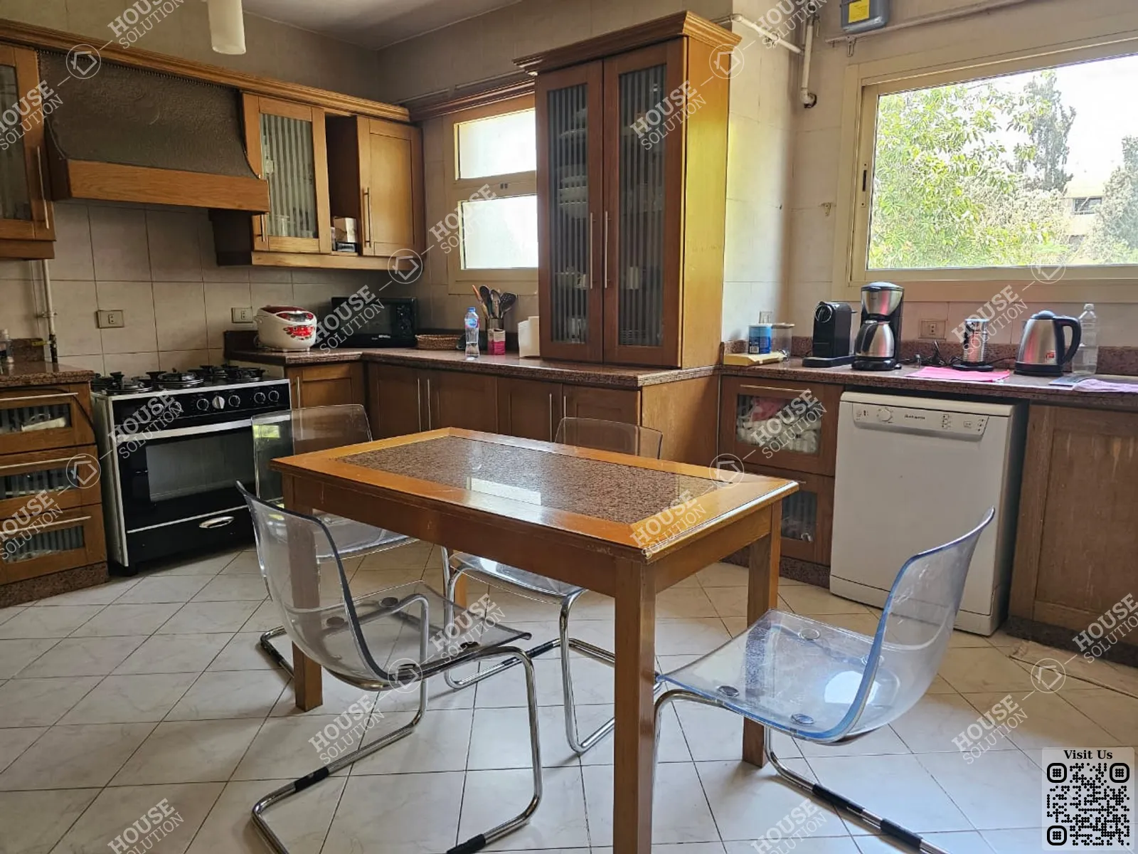 KITCHEN  @ Penthouses For Rent In Maadi Maadi Sarayat Area: 450 m² consists of 4 Bedrooms 5 Bathrooms Semi furnished 5 stars #5878-1