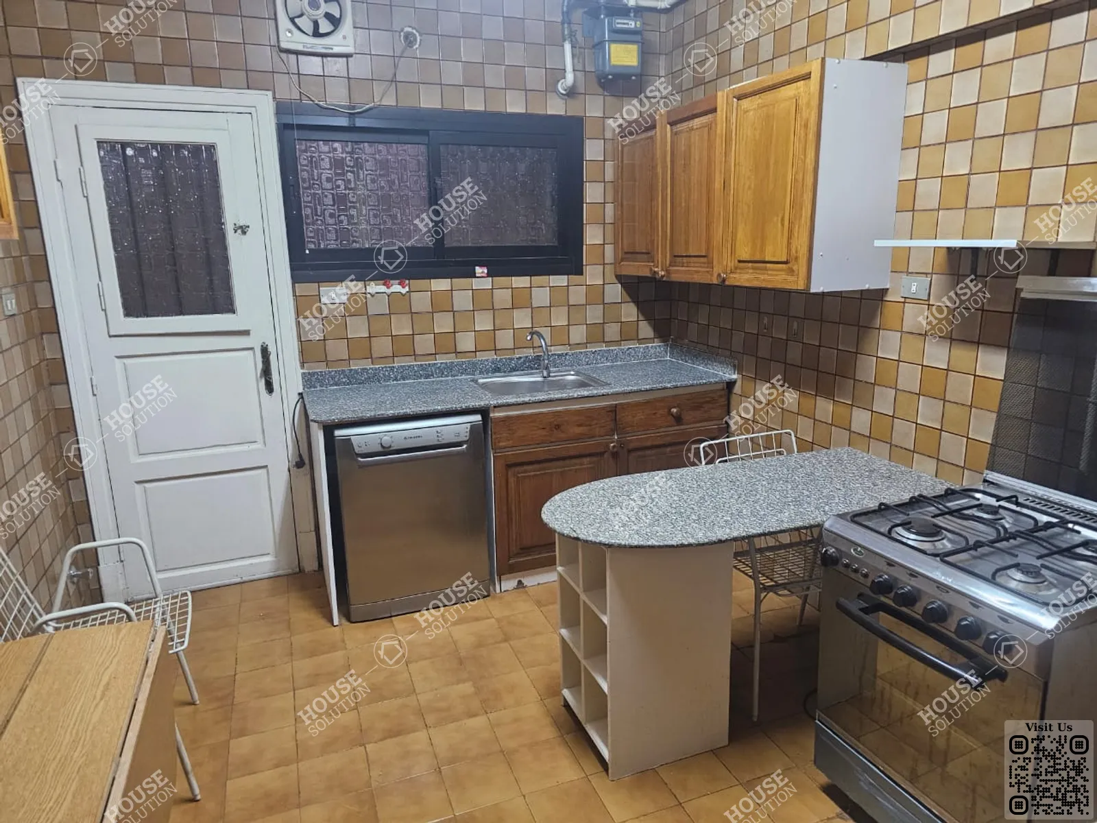 KITCHEN @ Apartments For Rent In Maadi Maadi Sarayat Area: 185 m² consists of 3 Bedrooms 3 Bathrooms Furnished 5 stars #5881-1