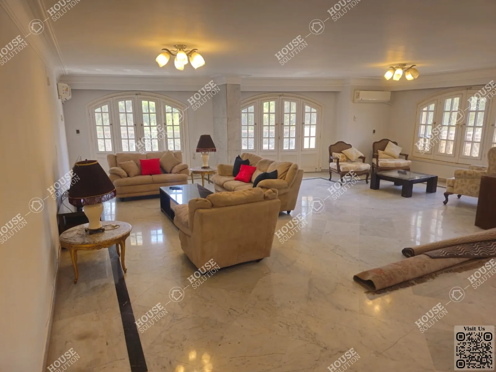 RECEPTION  @ Apartments For Rent In Maadi Maadi Sarayat Area: 325 m² consists of 4 Bedrooms 4 Bathrooms Modern furnished 5 stars #5883-0