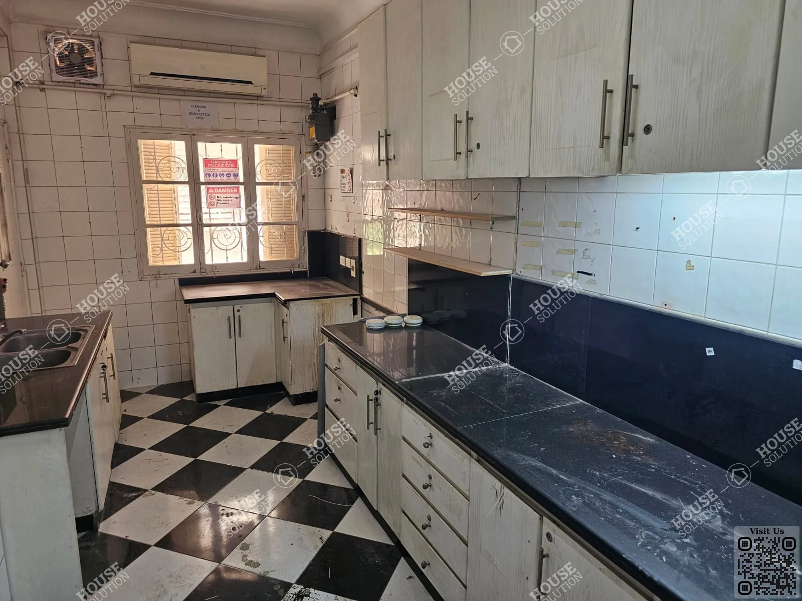 KITCHEN  @ Office spaces For Rent In Maadi Maadi Degla Area: 450 m² consists of 4 Bedrooms 3 Bathrooms Semi furnished 5 stars #5886-1