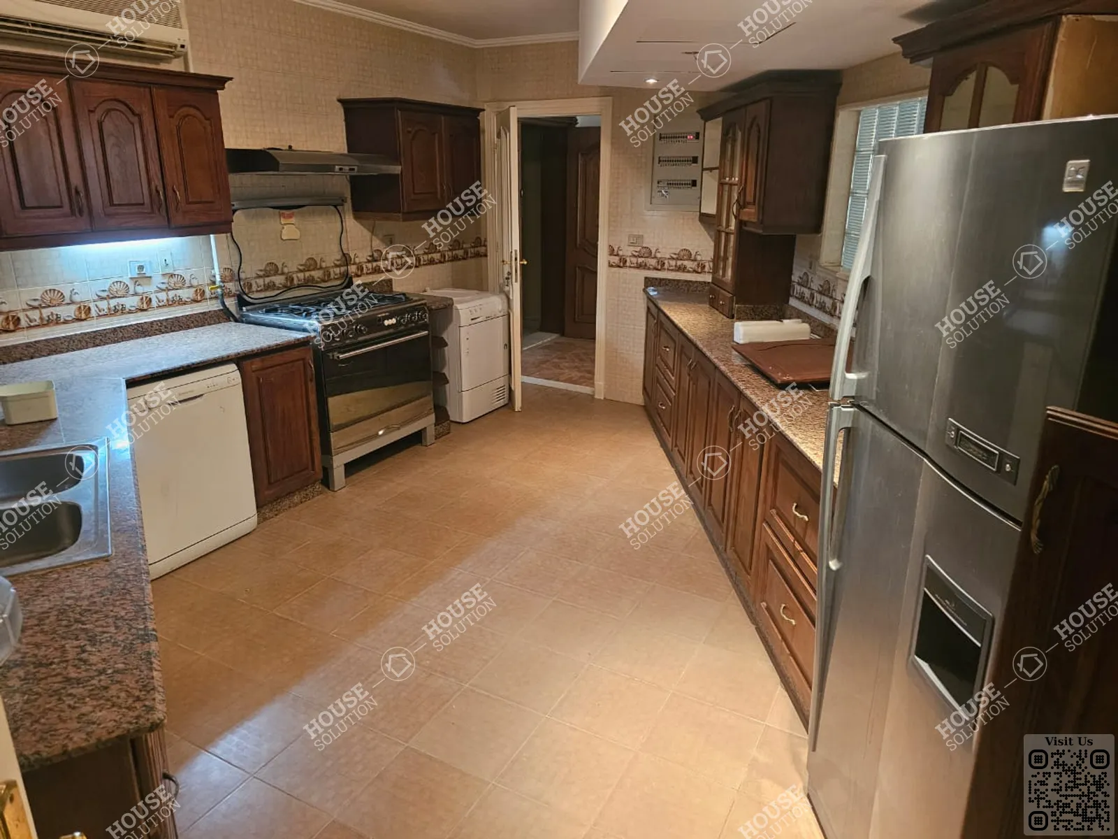 KITCHEN @ Apartments For Rent In Maadi Maadi Sarayat Area: 225 m² consists of 4 Bedrooms 3 Bathrooms Modern furnished 5 stars #5891-1
