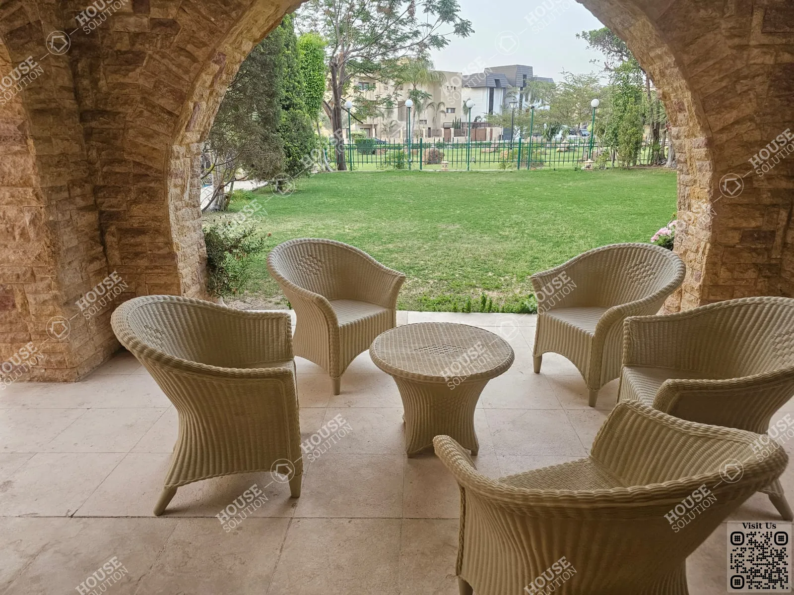 TERRACE  @ Villas For Rent In Katameya katameya Heights Area: 900 m² consists of 6 Bedrooms 5 Bathrooms Semi furnished 5 stars #5897-2