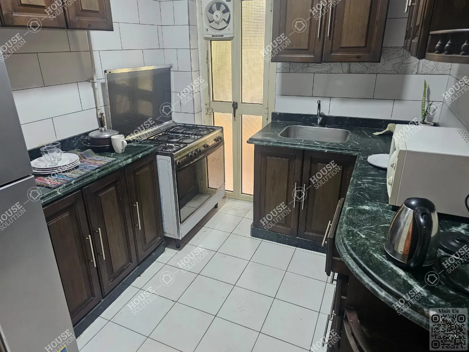 KITCHEN  @ Apartments For Rent In Maadi Maadi Degla Area: 130 m² consists of 2 Bedrooms 1 Bathrooms Modern furnished 5 stars #5898-1