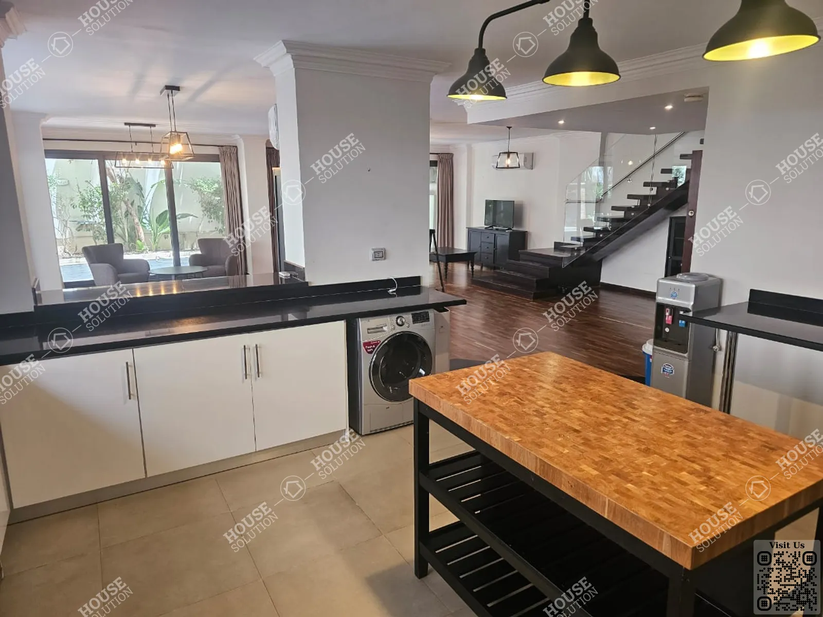 KITCHEN  @ Ground Floors For Rent In Maadi Maadi Degla Area: 450 m² consists of 4 Bedrooms 4 Bathrooms Modern furnished 5 stars #5906-1