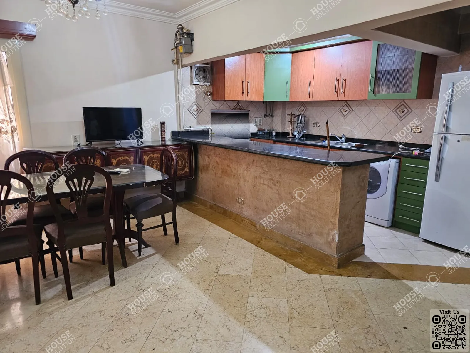 KITCHEN @ Apartments For Rent In Maadi Maadi Degla Area: 125 m² consists of 2 Bedrooms 1 Bathrooms Furnished 5 stars #5908-1