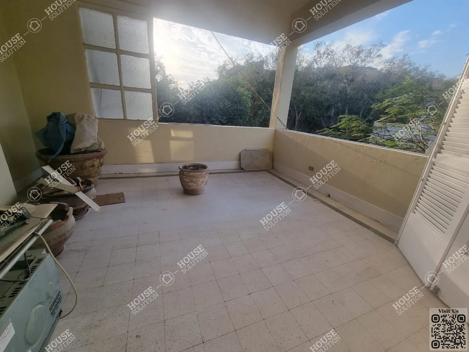 BALCONY  @ Apartments For Rent In Maadi Maadi Sarayat Area: 265 m² consists of 3 Bedrooms 3 Bathrooms Modern furnished 5 stars #5913-1