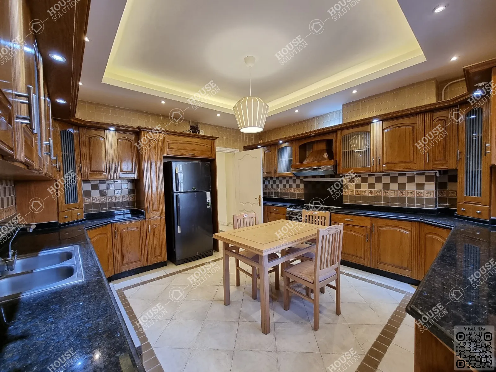 KITCHEN @ Apartments For Rent In Maadi Maadi Sarayat Area: 250 m² consists of 4 Bedrooms 3 Bathrooms Modern furnished 5 stars #5922-1