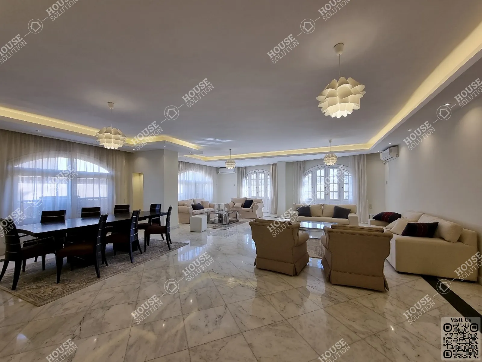 RECEPTION @ Apartments For Rent In Maadi Maadi Sarayat Area: 250 m² consists of 4 Bedrooms 3 Bathrooms Modern furnished 5 stars #5922-0