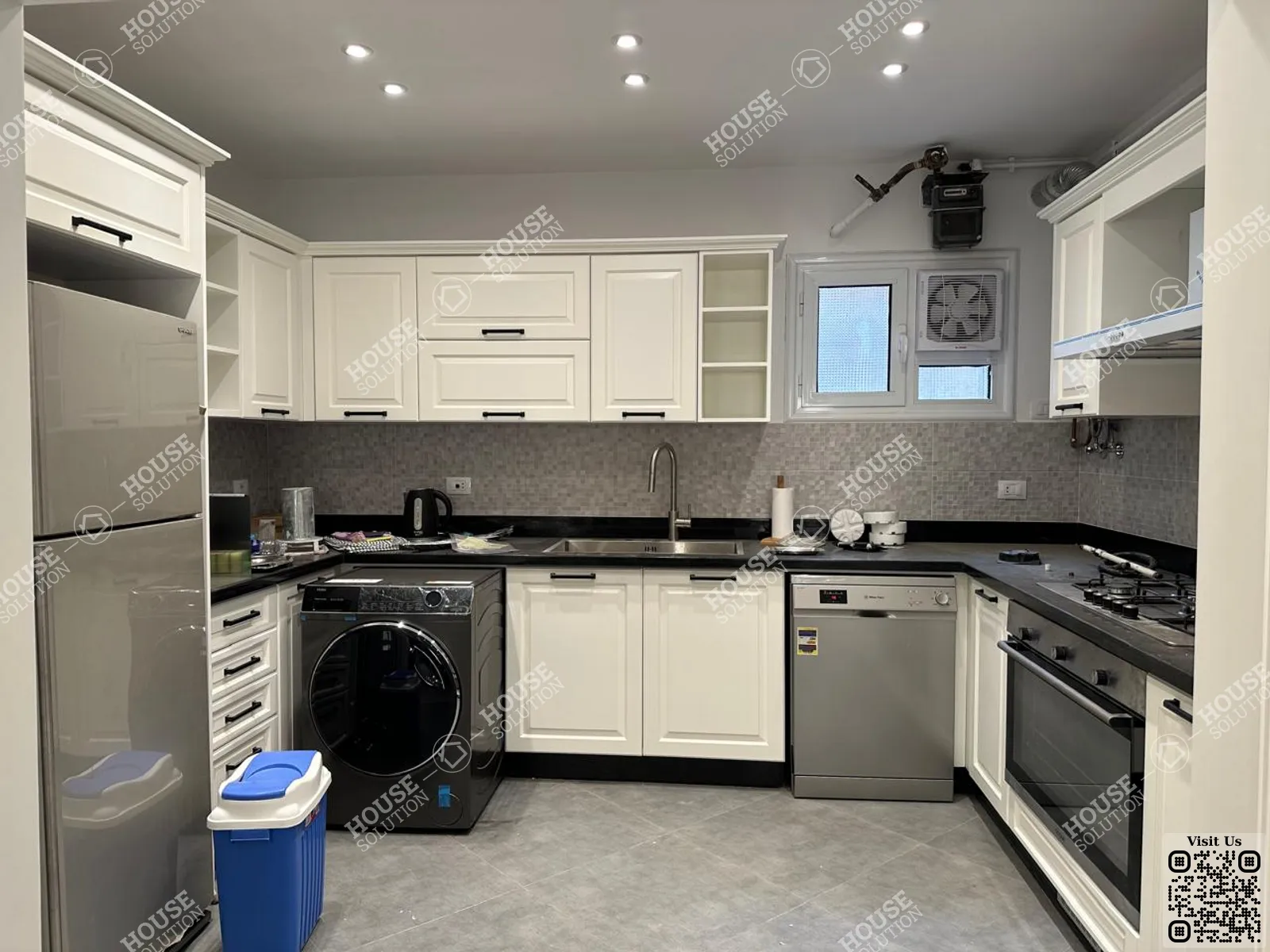 KITCHEN  @ Apartments For Rent In Maadi Maadi Sarayat Area: 165 m² consists of 2 Bedrooms 2 Bathrooms Modern furnished 5 stars #5927-1