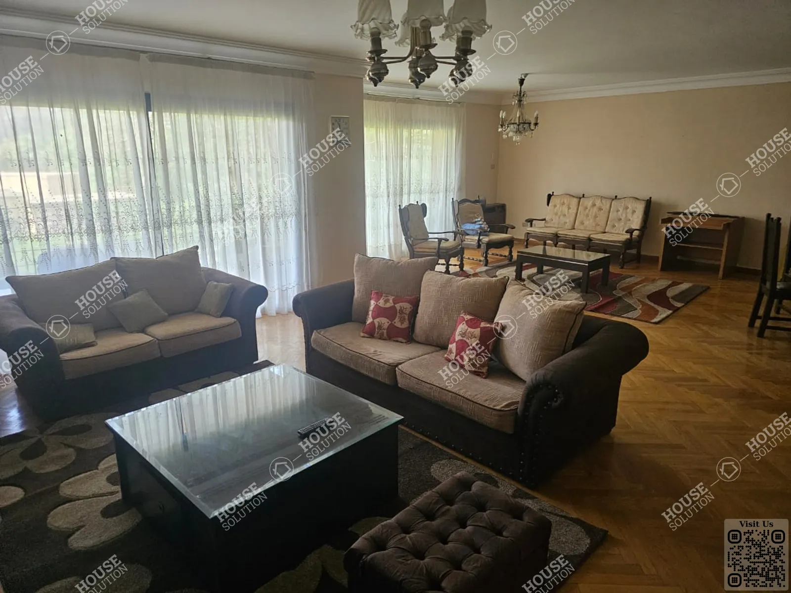 RECEPTION  @ Apartments For Rent In Maadi Maadi Sarayat Area: 200 m² consists of 3 Bedrooms 3 Bathrooms Furnished 5 stars #5932-0