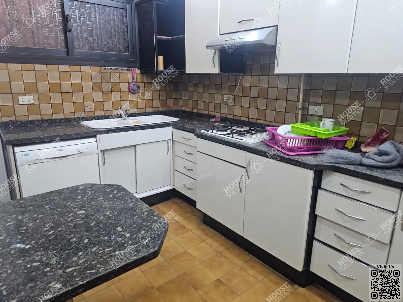 KITCHEN  @ Apartments For Rent In Maadi Maadi Sarayat Area: 180 m² consists of 3 Bedrooms 3 Bathrooms Furnished 5 stars #5932-2