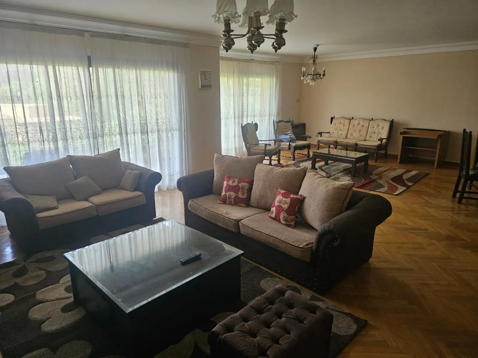 FULLY FURNISHED 3 BEDROOM APARTMENT FOR RENT IN SARAYAT MAADI WITH BALCONY AND ELEVATOR - #5932 - Furnished
