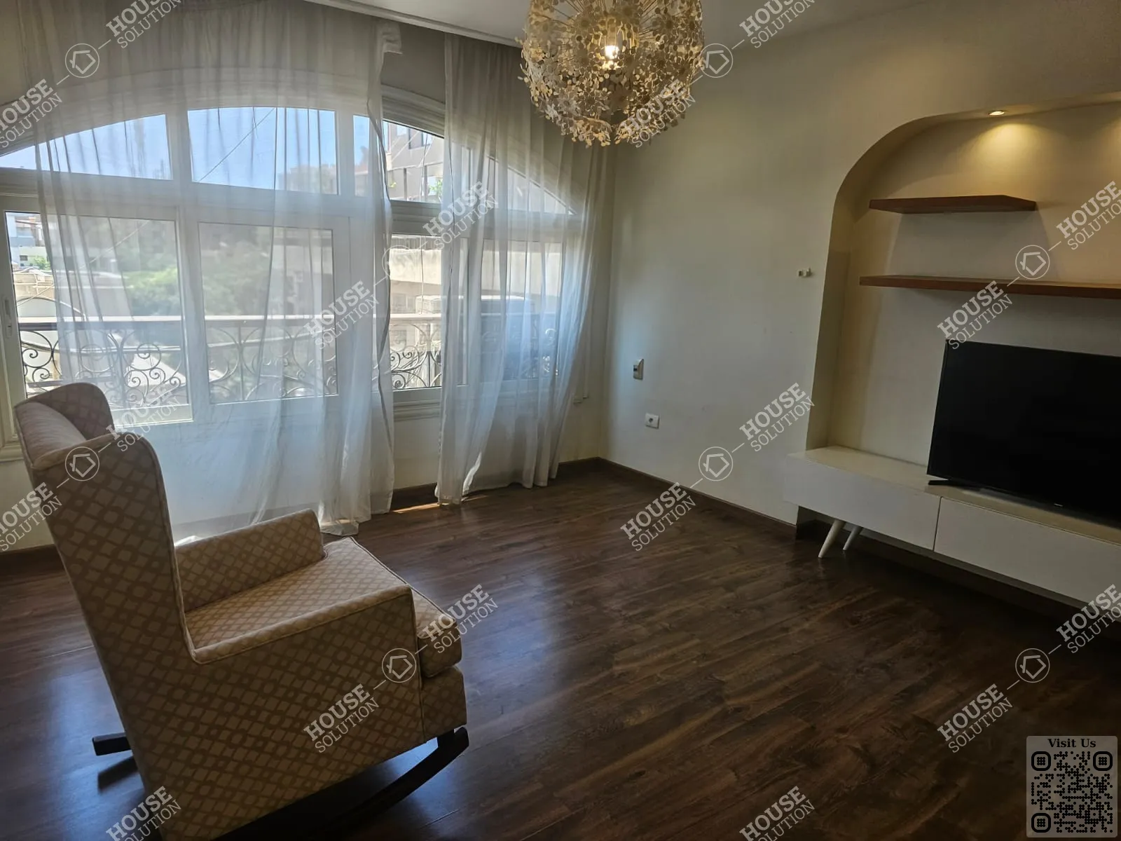 LIVING AREA  @ Apartments For Rent In Maadi Maadi Sarayat Area: 285 m² consists of 4 Bedrooms 4 Bathrooms Semi furnished 5 stars #5934-2