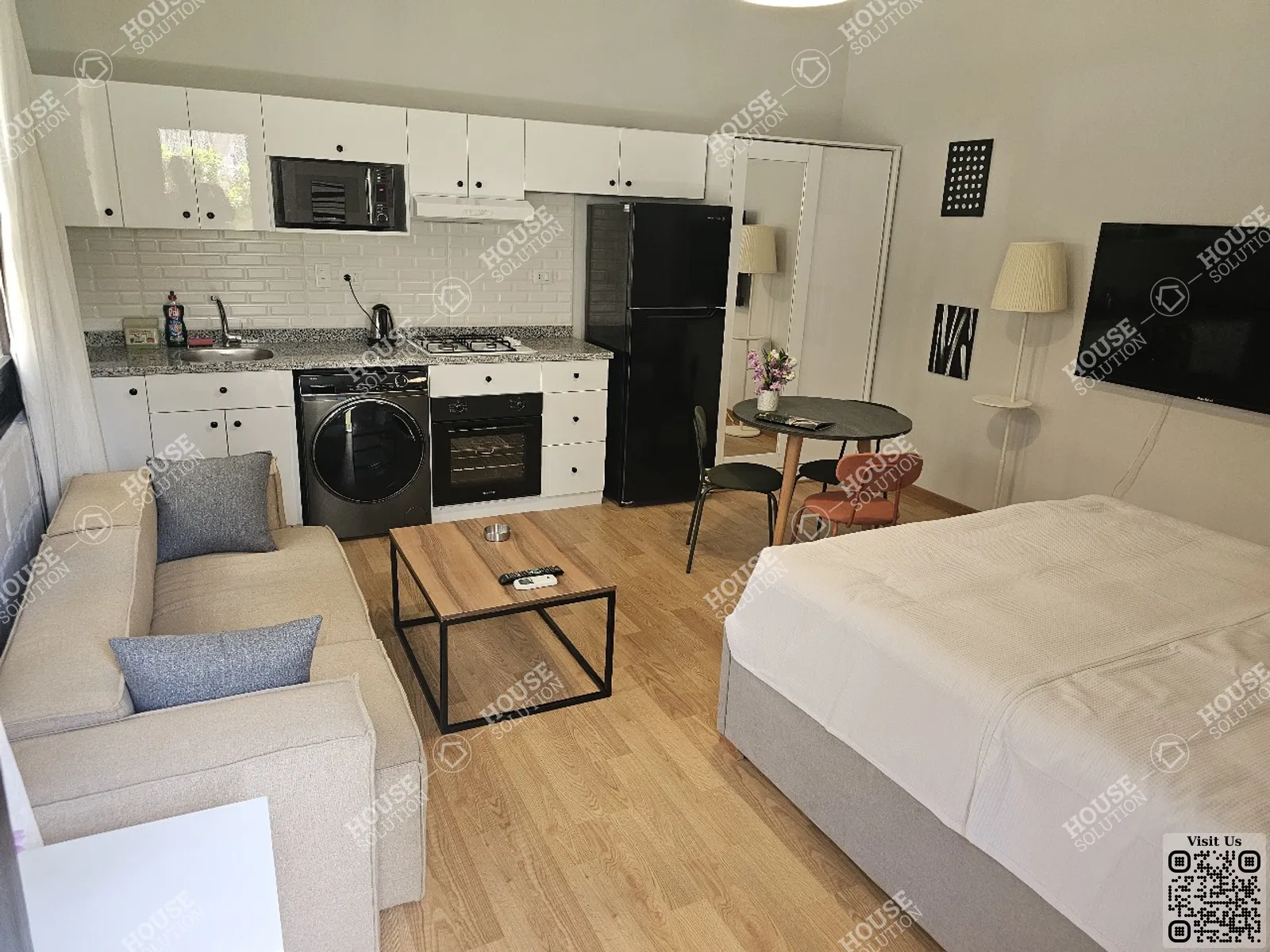 MASTER BEDROOM  @ Studios For Rent In Maadi Maadi Sarayat Area: 60 m² consists of 1 Bedrooms 1 Bathrooms Modern furnished 5 stars #5935-1