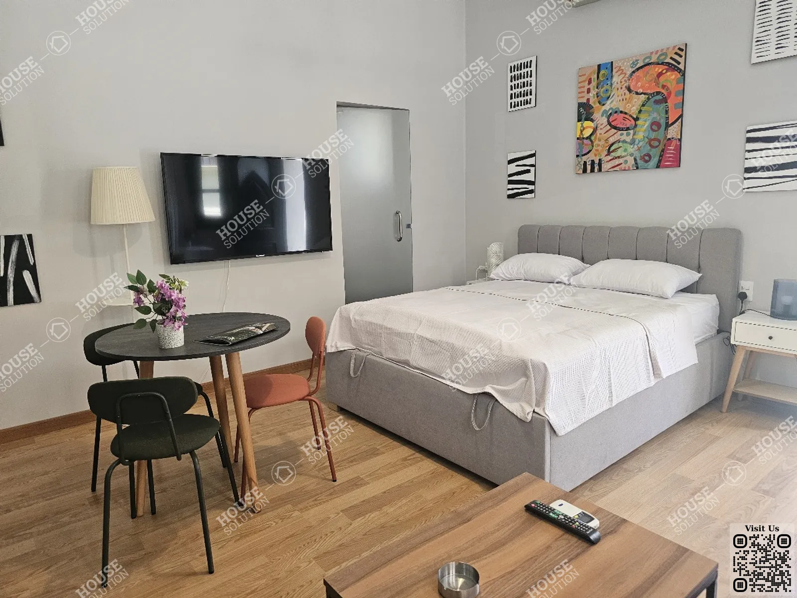 MASTER BEDROOM  @ Studios For Rent In Maadi Maadi Sarayat Area: 60 m² consists of 1 Bedrooms 1 Bathrooms Modern furnished 5 stars #5935-0